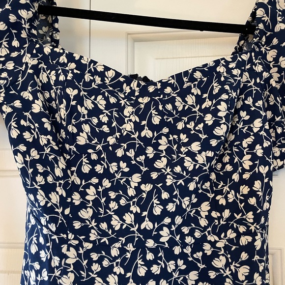 Blue flower summer dress - Picture 2 of 3